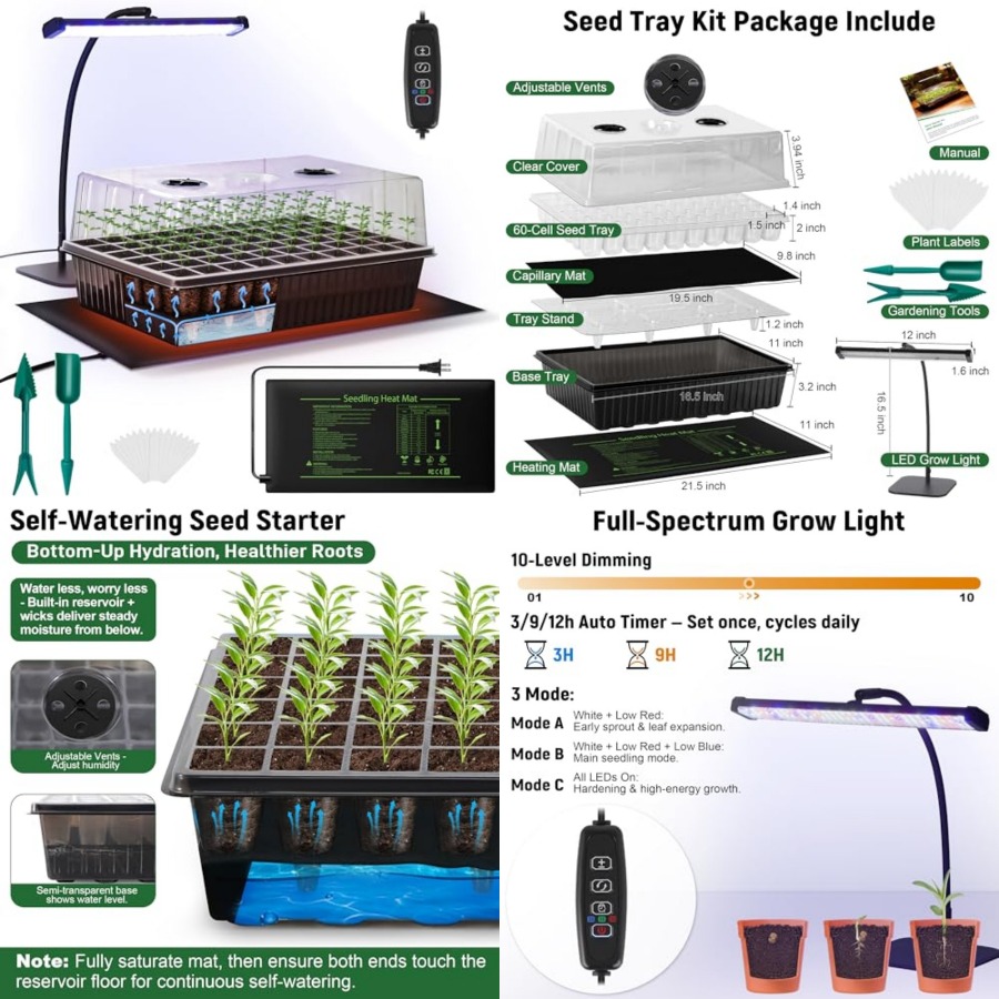 Humidity Dome Kit - Набор для проращивания семян на 60