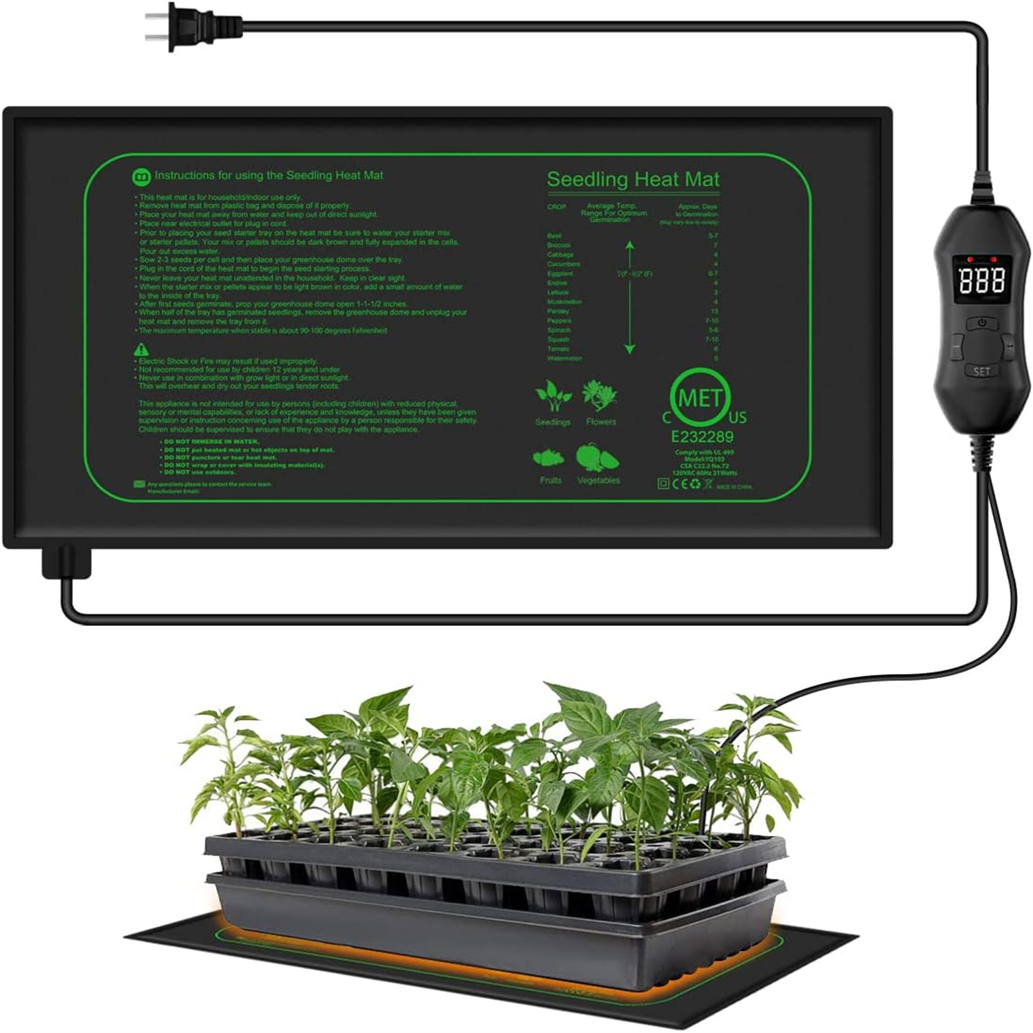 Rooting Gel Clone - Коврик для рассады с цифровым термостатом,