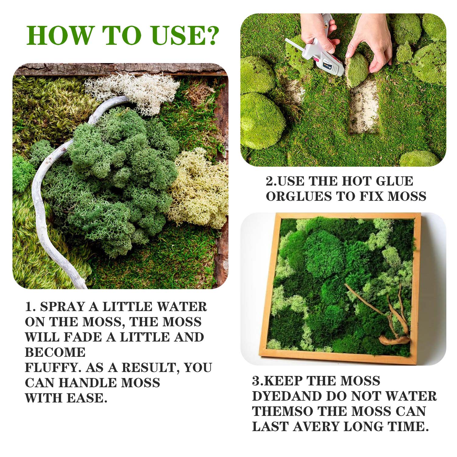 Искусственные зеленые растения – обзор и цена Sphagnum Moss Dry