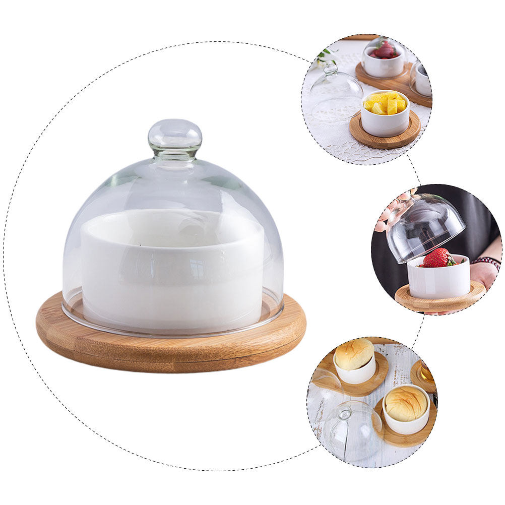 Набор керамических салатниц с  – обзор и цена Plastic Dome Clear