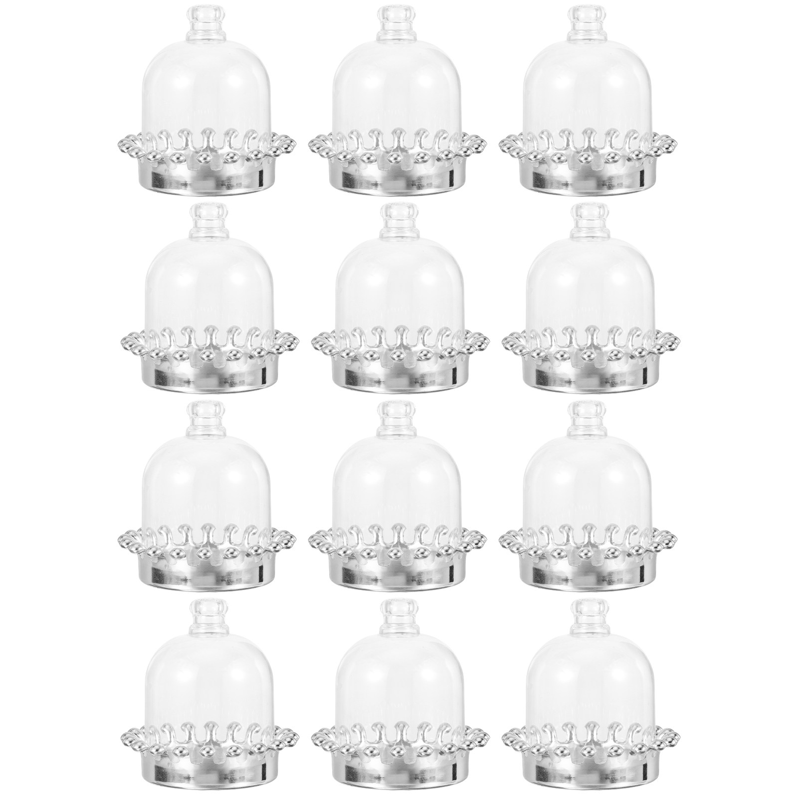 12 шт. прозрачных подставок дл – обзор и цена Plastic Dome Clear