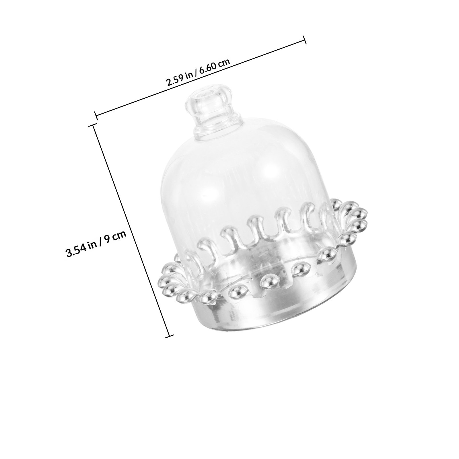 12 шт. прозрачных подставок дл – обзор и цена Plastic Dome Clear
