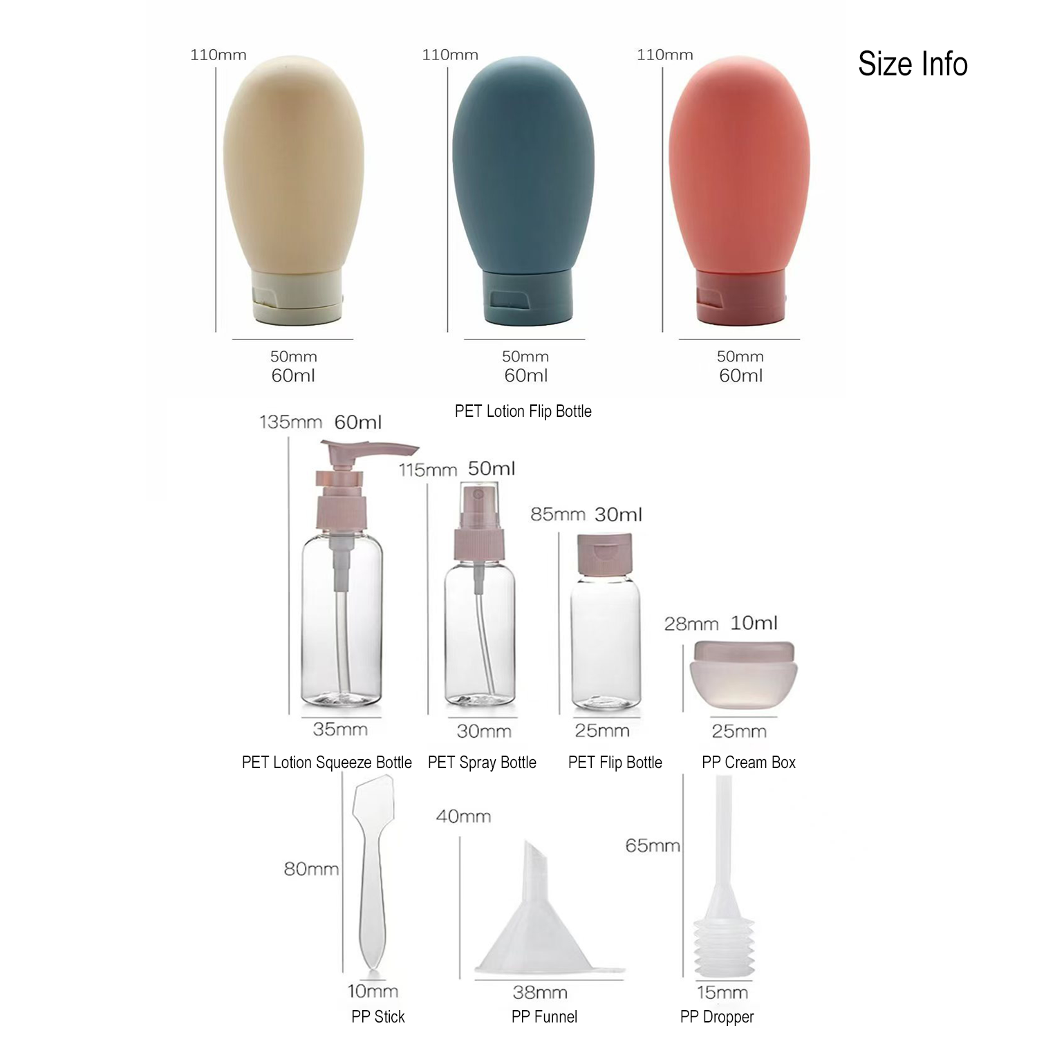 Набор из 11 герметичных дорожн – обзор и цена Misting Bottle Fine